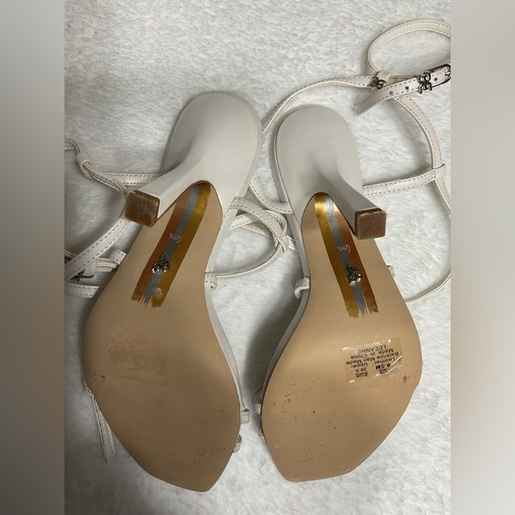 Sam Edelman Cream Strappy Heels - Picture 3 of 11